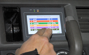 リチウム電池の残量管理画面