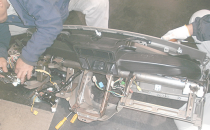 ダッシュパネルの組み立て