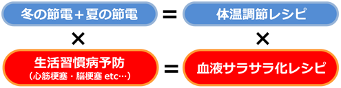 節電と病気予防の2つを取り入れた「おいしい食事レシピ」を91品考えました。